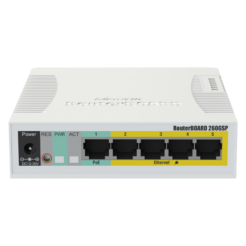 سوئیچ شبکه 5 پورت میکروتیک مدل RB260GSP
