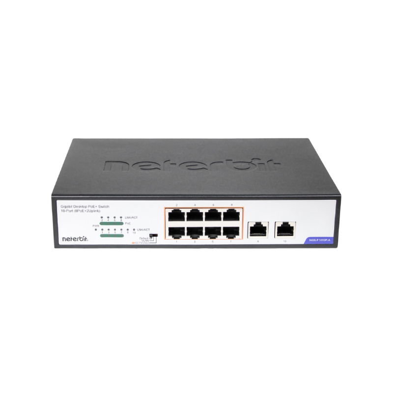 سوئیچ شبکه 8 پورت گیگابیتی نتربیت مدل NGS-F1010P-A