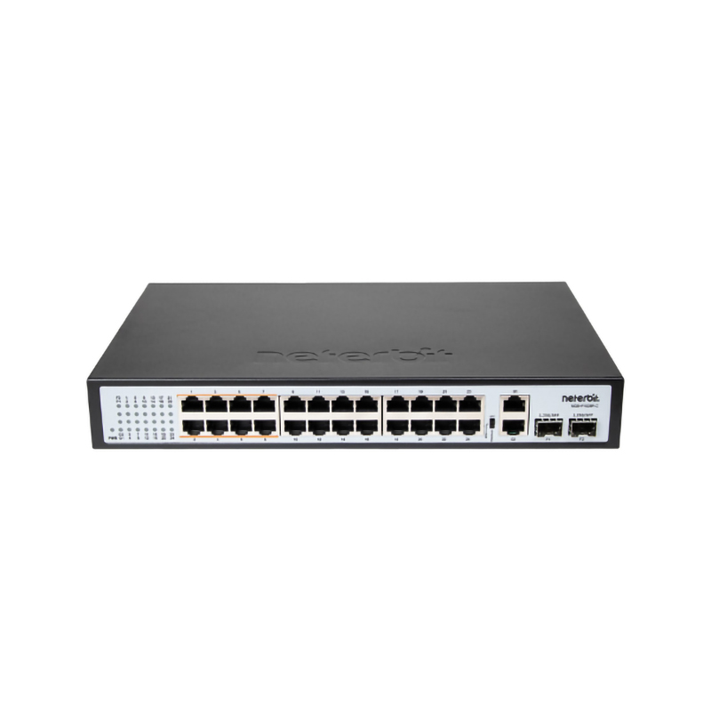 سوئیچ شبکه 24 پورت +PoE نتربیت مدل NGS-F1028P-C