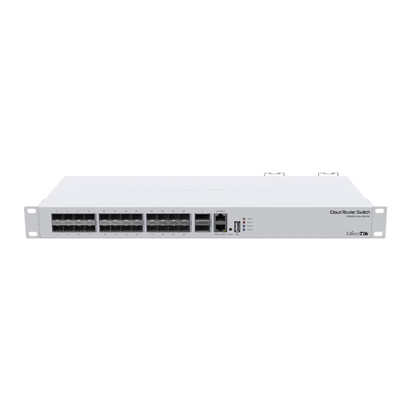 سوئیچ شبکه 24 پورت میکروتیک مدل CRS326-24S-2Q-RM
