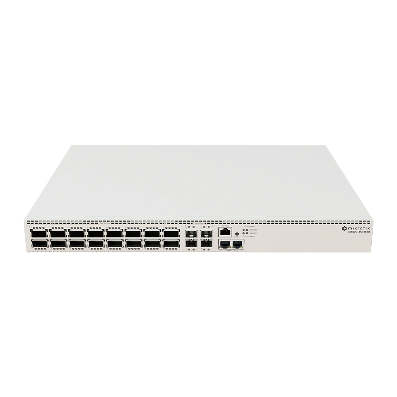 سوئیچ شبکه 16 پورت میکروتیک مدل CRS520-4XS-16XQ-RM