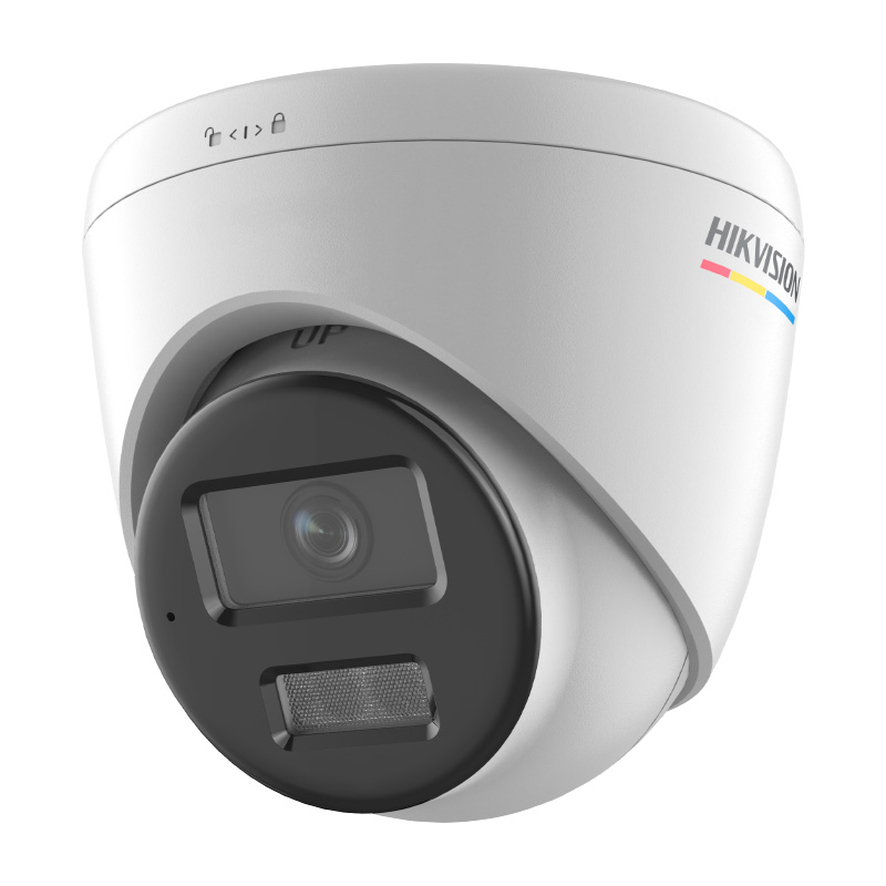 لنز دوربین تحت شبکه هایک ویژن DS-2CD1347G2H-LIU به سمت چپ چرخیده و فیلم می گیرد