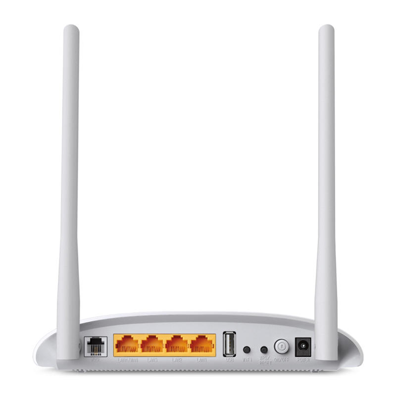 پورت‌های مودم روتر VDSL/ADSL بیسیم تی پی لینک مدل TD-W9970
