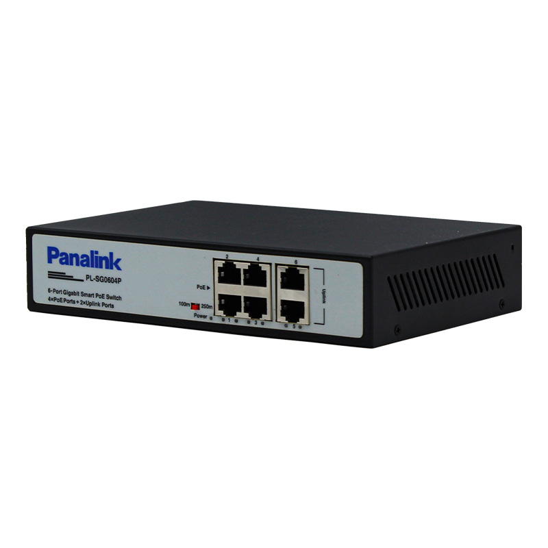 تصاویر سوئیچ 4 پورت POE گیگ پانالینک مدل PL-SG0604P