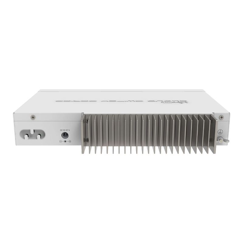 نمای پشت سوئیچ روتر 8 پورت میکروتیک مدل CRS309-1G-8S+IN