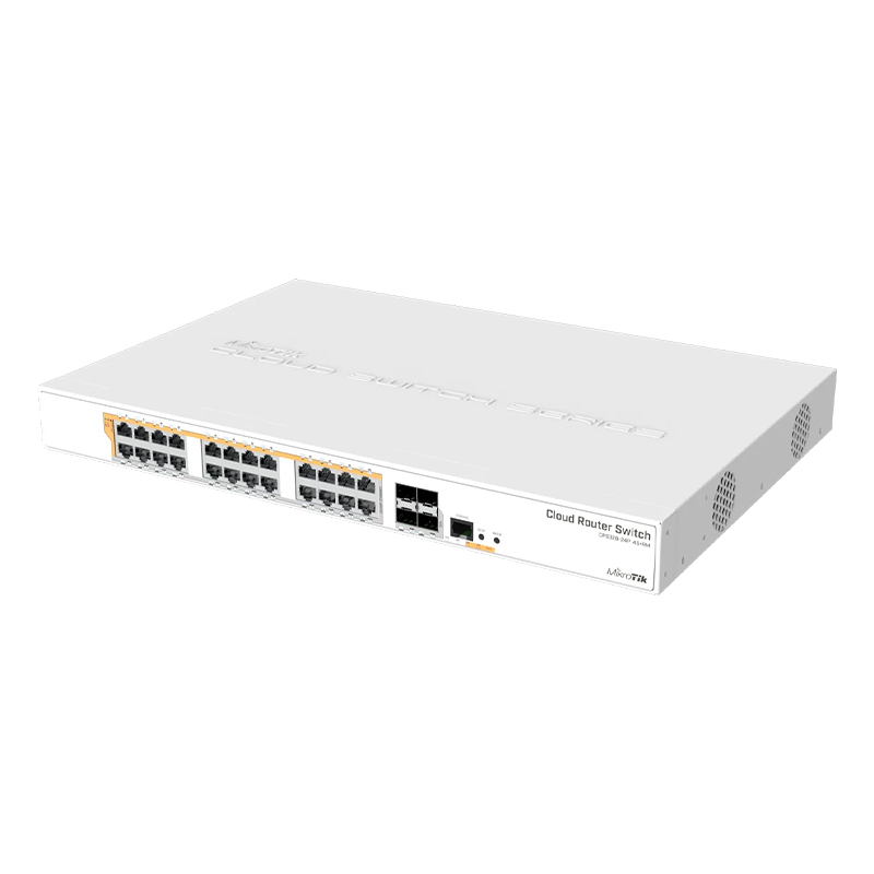 سوئیچ 24 پورت میکروتیک مدل CRS328-24P-4S+RM