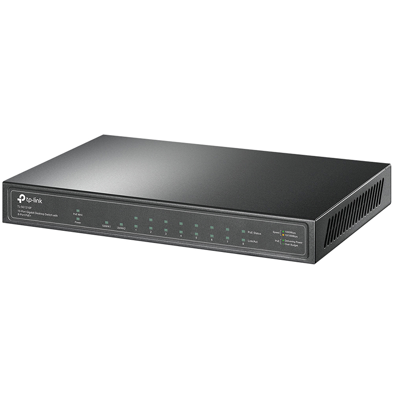 سوئیچ شبکه 10 پورت تی پی لینک مدل TL-SG1210P
