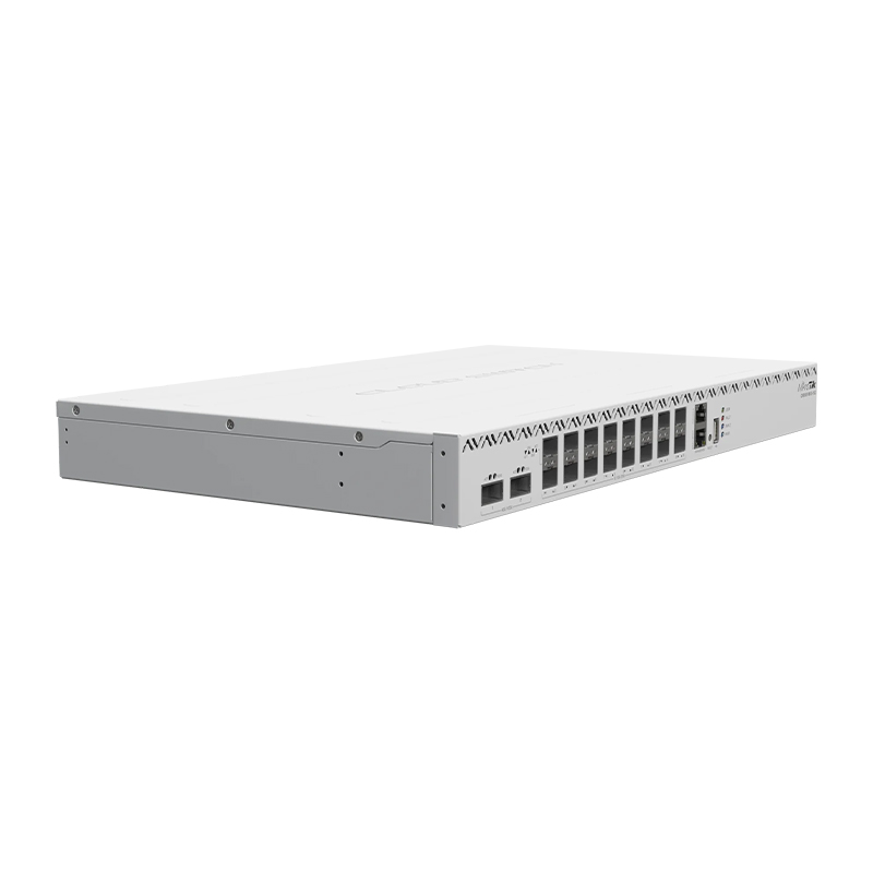 سوئیچ شبکه 18 پورت میکروتیک مدل CRS518-16XS-2XQ-RM