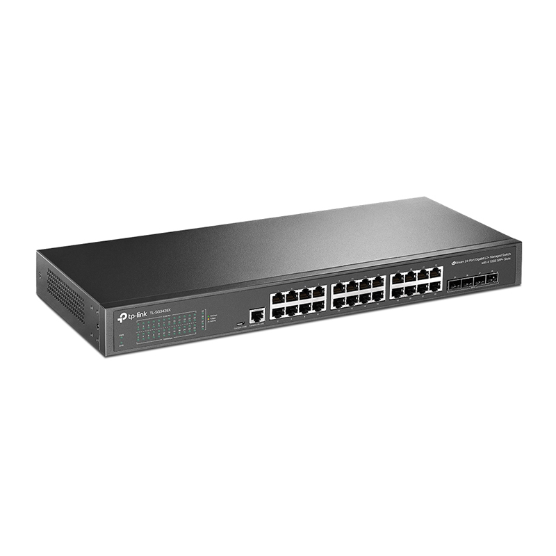 سوئیچ شبکه 28 پورت مدیریتی تی پی لینک مدل TL-SG3428X