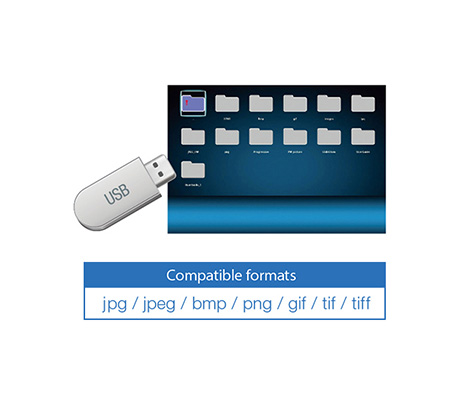 قابلیت نمایش از طریق اتصال USB